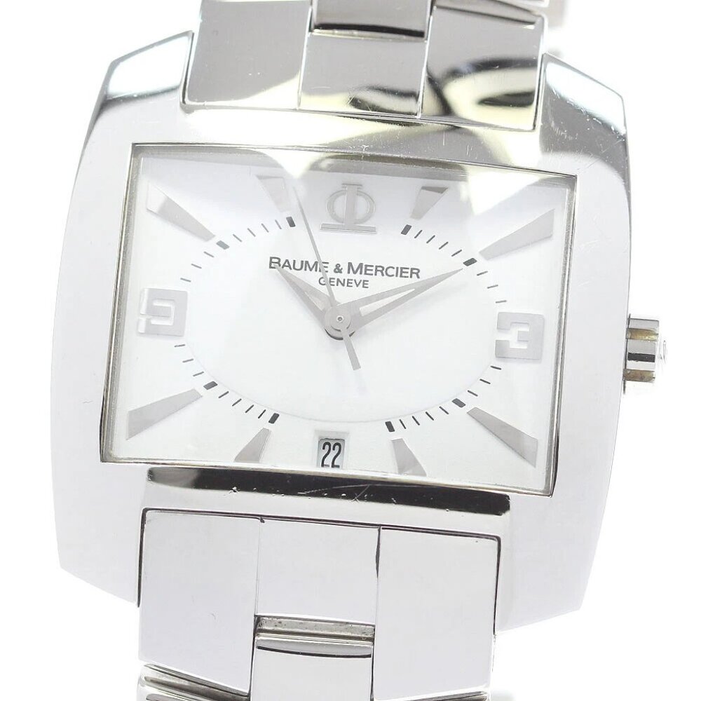 Baume & Mercier Hampton Spirit 65446 Date white Dial Quartz Ladies Watch_846104